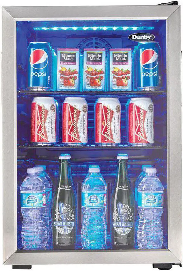 Alt view image 4 of 14 - Danby DBC026A1BSSDB 2.6 cu. ft. Free-Standing Beverage Center in Stainless Steel