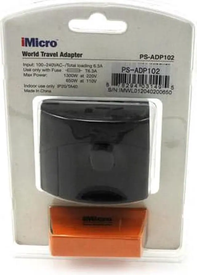 Main image of iMicro - PS-ADP102 - Travel Adapter
