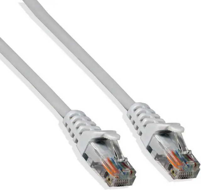 Alt view image 4 of 6 - CAT5E White Ethernet Network 7' Feet 24 AWG Patch Cable RJ45 LAN Wire (10/pack)