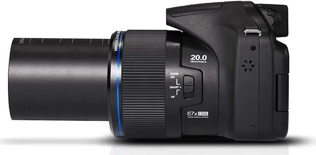 Alt view image 13 of 17 - Minolta MN67Z-BK ProShot Wi-Fi Bridge Camera with 67x Optical Zoom, Black