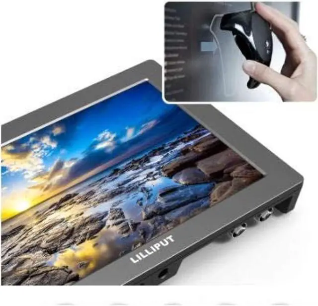 Alt view image 9 of 13 - LILLIPUT 7" Q7 Pro Field Monitor 1920x1200 Metal Slim Design with HDR 3D-LUT SDI/HDMI Cross Conversion Waveform Peaking Precise Color Calibration Gamma Adjustment + Pisen LP-E6 Battery by VIVITEQ