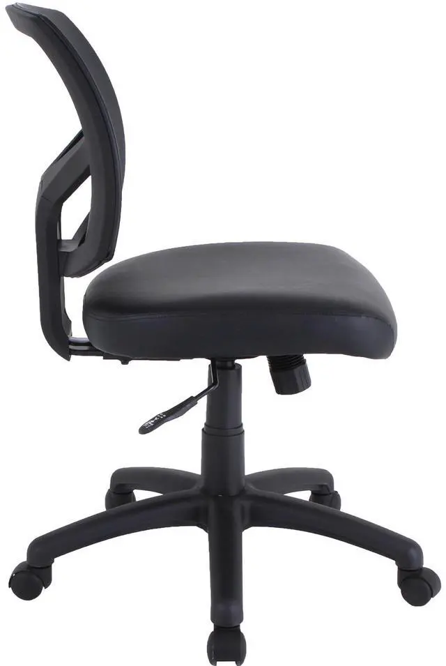 Alt view image 7 of 7 - Lorell PVC Upholstery Task Chair - Black 84877