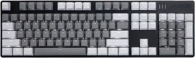 Main image of Ak50 Mechanical Gaming Keyboard - Pbt Keycaps - Grey-White Matching - White Backlit - Blue Switches - Black