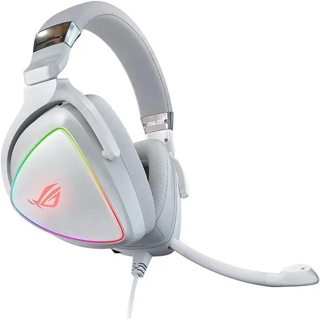 Alt view image 8 of 14 - ASUS RGB Gaming Headset ROG Delta | Hi-Res ESS Quad-DAC, Circular RBG Lighting Effect | USB-C Connector for PCs, Consoles, and Mobile Gaming | Gaming Headphones with Detachable Mic