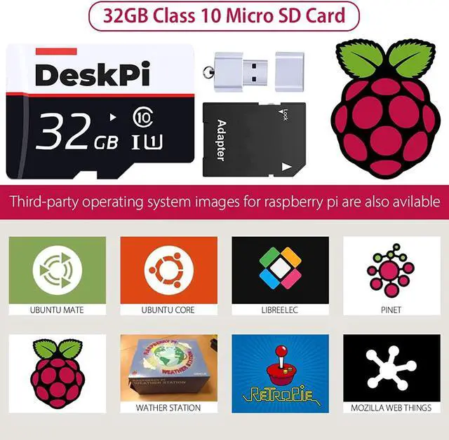 Alt view image 7 of 7 - Raspberry Pi 4 4Gb Kit, Retroflag Pistation Case With 5V 3A Power Supply, 32Gb Card, 2Pcs Usb Wired Controllers, Hdmi Cable , Case With Fan For Raspberry Pi 4B (4Gb Ram)