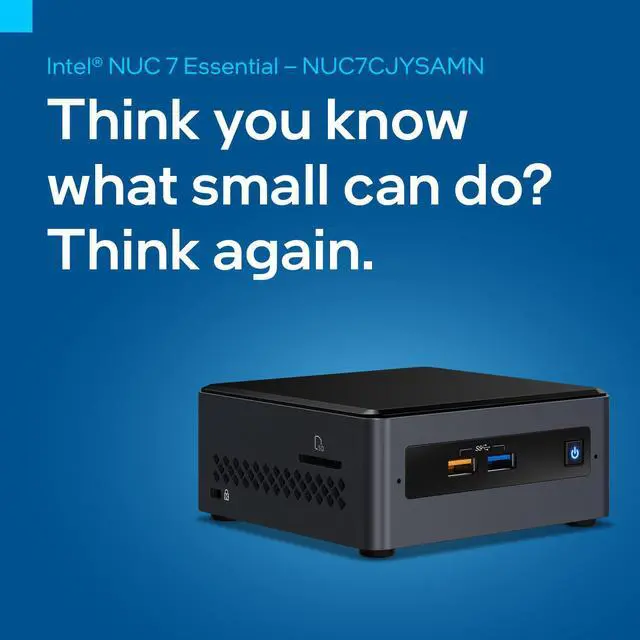Alt view image 4 of 10 - Intel BOXNUC7CJYSAMN1 NUC 7 Essential Celeron J4005 Dual-core 2GHz NUC Kit