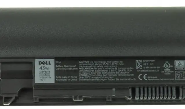 Alt view image 4 of 4 - Dell Latitude 3340 & 3350 43WH Laptop Battery 6C0FN