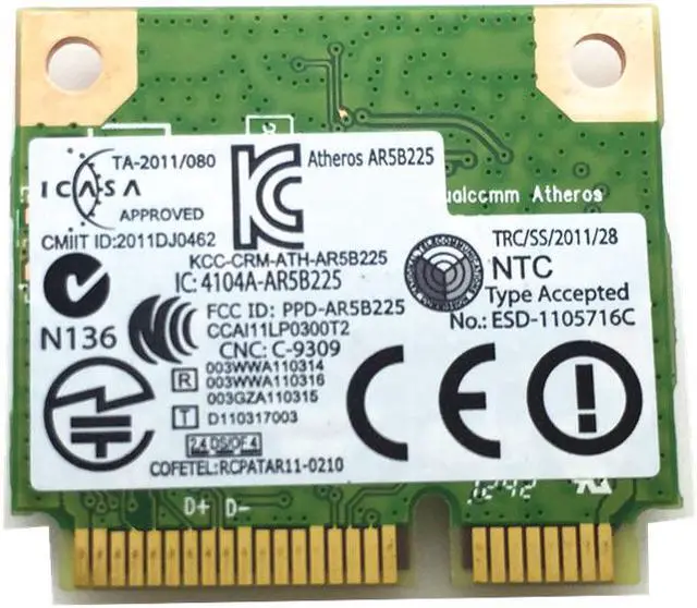 Alt view image 3 of 5 - GENUINE DELL INSPIRON 15-3521 15.6" WIFI WIRELESS CARD AR5B225 FXP0D 0FXP0D