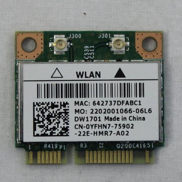Main image of Genuine Dell Inspiron 15R N5110 Laptop Wifi Wireless Card 0YFHN7 YFHN7
