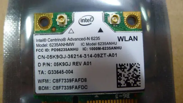 Alt view image 2 of 8 - Dell UltraBook XPS 13 L322X 5K9GJ Wireless WiFi Bluetooth 4.0 5K9GJ 6235ANHMW