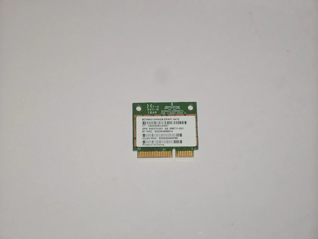Alt view image 2 of 3 - HP 600370-001 Broadcom 4313 802.11B/G/N 1X1 Wifi And 2070 Bluetooth 2.1+Edr Combination Adapter