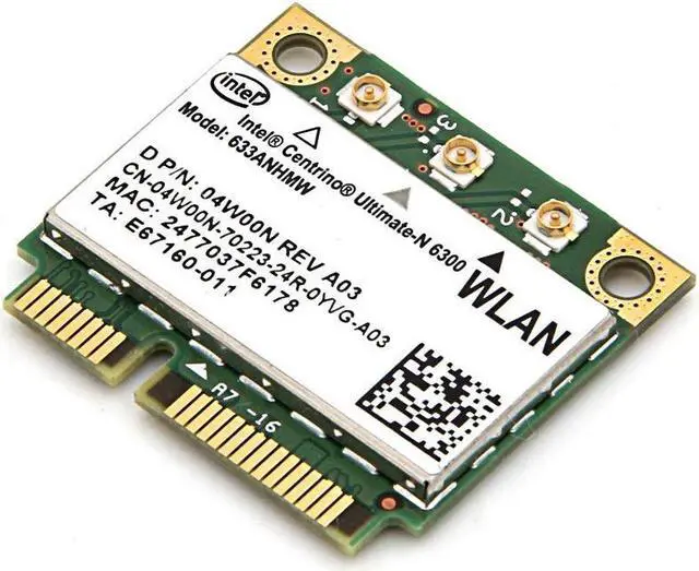 Alt view image 2 of 3 - Genuine Alienware M17xR2 R3 M18X Wifi 633ANHMW Ultimate-N 6300 4W00N