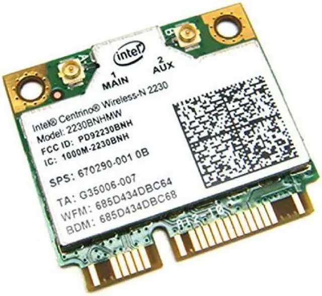 Main image of Genuine HP COMPAQ 670290-001 INTEL 2230 WIRELESS-N + BLUETOOTH WIRELESS WIFI MINICARD 2230BNHMW