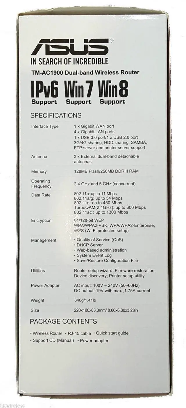 Alt view image 2 of 10 - T-Mobile Asus OEM WiFi Cellspot 1300Mbps 4 Port Wireless Router TM-AC1900