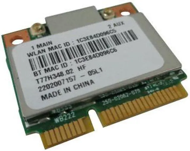 Main image of Genuine Acer Laptop Wireless WIFI WLAN Card T77H348.02 HF NU.SGPSI.024