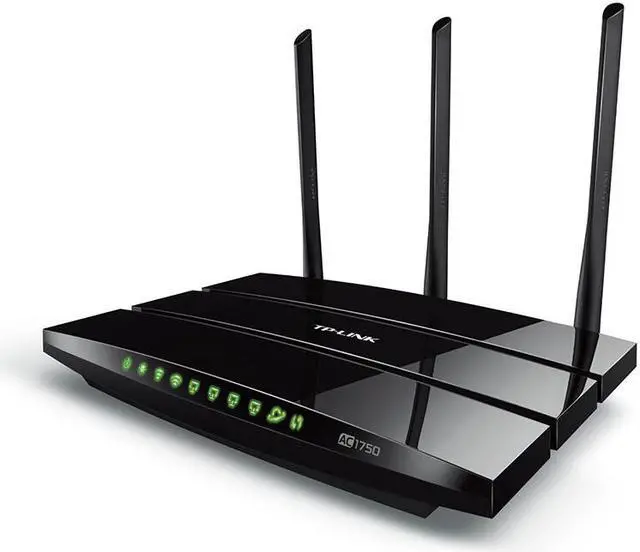 Alt view image 2 of 7 - TP-Link, Archer C7 1300 Mbps 4-Port Gigabit Wireless AC Router AC1750