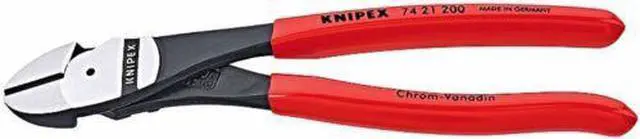 Alt view image 2 of 3 - KNIPEX 74 21 200 8" High Leverage Diagonal Cutter, Plastic Grip