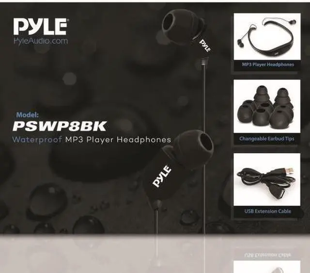 Alt view image 6 of 11 - Pyle PSWP8BK Active Action Waterproof MP3 Player