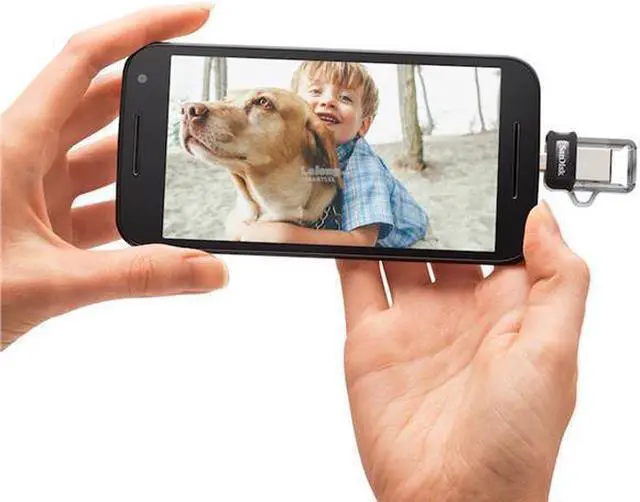 Alt view image 6 of 6 - SanDisk 64GB OTG Ultra Dual microUSB 64G USB 3.0 Pen Drive SDDD3-064G