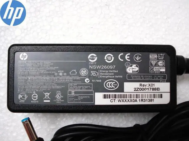 Alt view image 6 of 6 - Original Genuine OEM HP 45W 240 245 250 255 G3 G4 G5 G6 AC Adapter Blue Tip NEW
