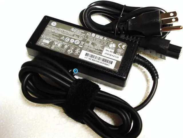 Alt view image 2 of 5 - New Original HP Envy 65W 19.5V 710412-001 709985-002 A065R07DL PPP009L BLUE TIP