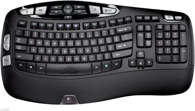 Alt view image 2 of 6 - Logitech Wireless Keyboard K350 w/ USB Unifying Receiver - Black 920-001996