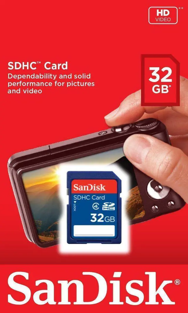Main image of New SanDisk 32GB SD SDHC Class 4 Flash Memory Card 32 G SDSDB-032G-B35 ?? NEW
