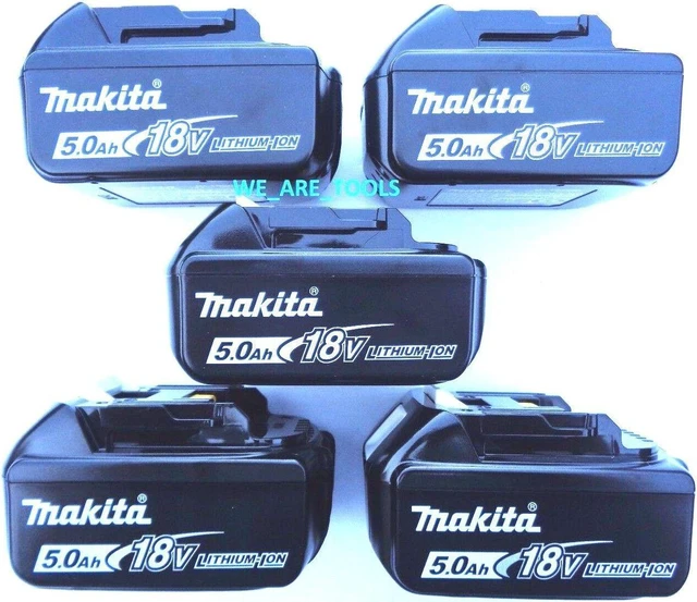 Alt view image 9 of 16 - Makita LXT®, Battery, Li-Ion, For Use With Makita 18V Cordless Tools, 5.0Ah