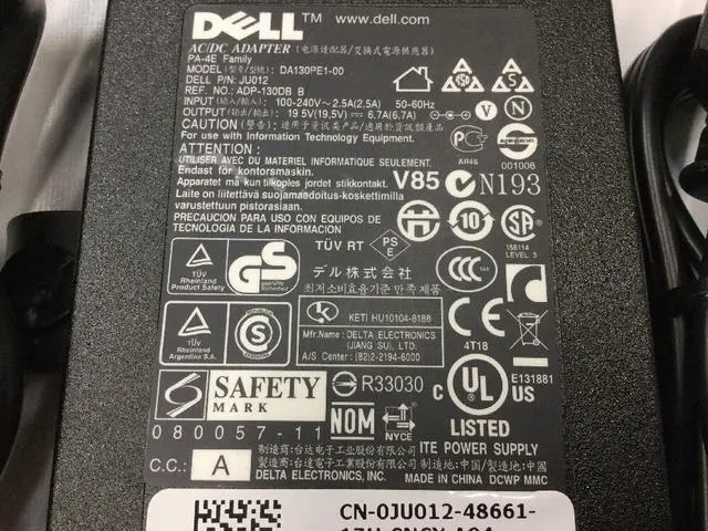 Alt view image 2 of 3 - Original DELL 130W PA-4E AC Adapter DA130PE1-00 FA130PE1-00 LA130PM121