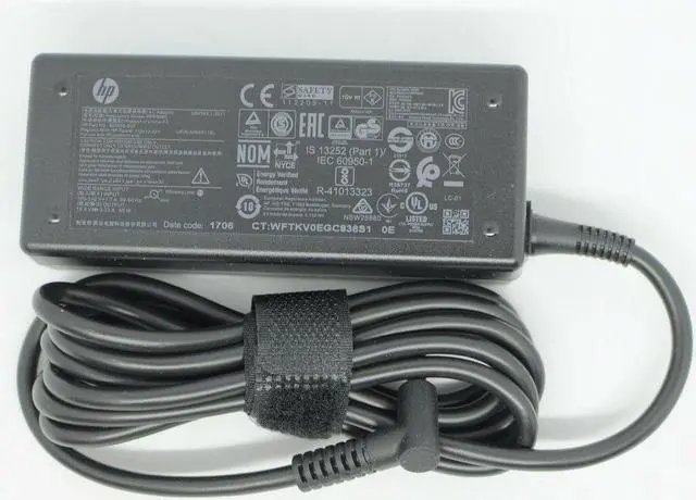 Alt view image 2 of 6 - Genuine HP 65W AC Power Adapter Laptop Charger 710412-001 709985-002 714657-001