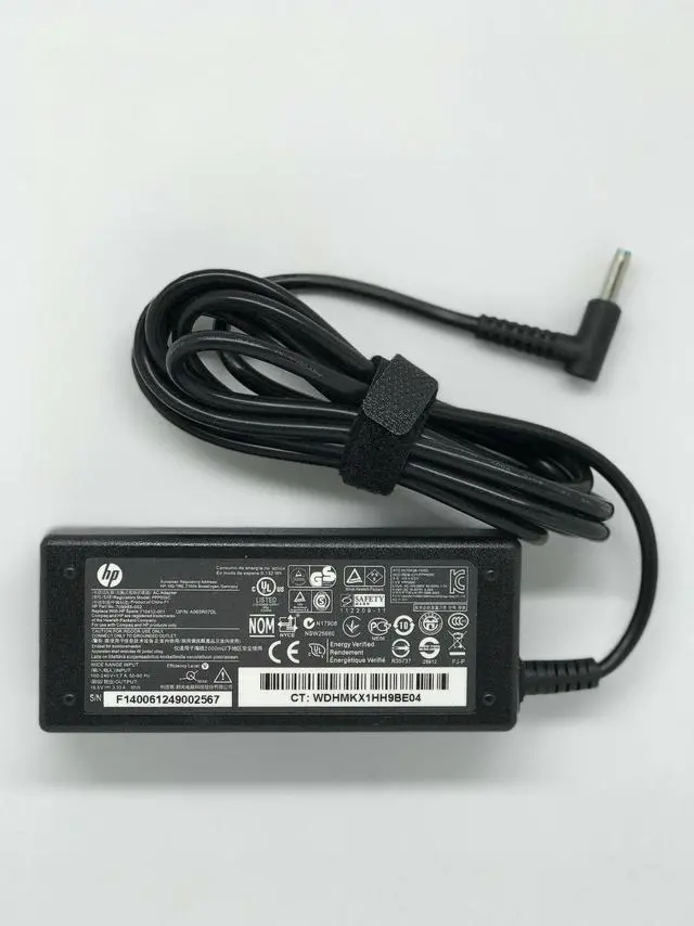 Alt view image 4 of 6 - Genuine HP 65W AC Power Adapter Laptop Charger 710412-001 709985-002 714657-001