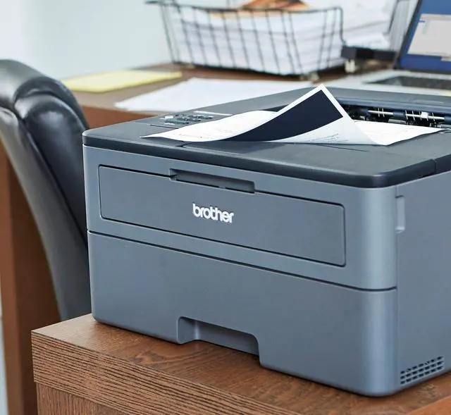 Alt view image 2 of 5 - Brother - HL-L2370DW Wireless Black-and-White Printer - Gray
