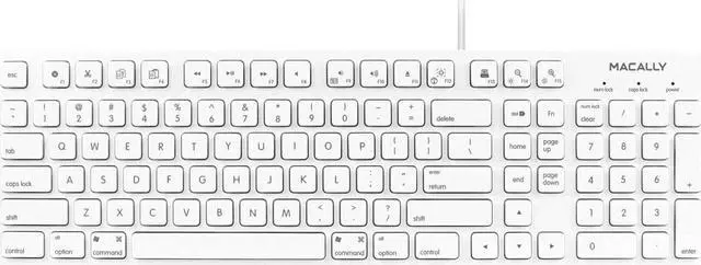 Alt view image 2 of 2 - Macally MKEYE Full Size Usb Keyboard For Mac Accs