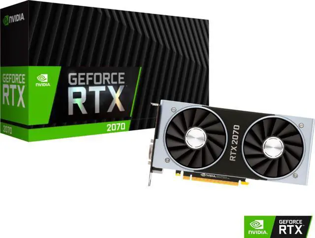 Alt view image 5 of 5 - NVIDIA - GeForce RTX 2070 Founders Edition 8GB GDDR6 PCI Express 3.1 Graphics...