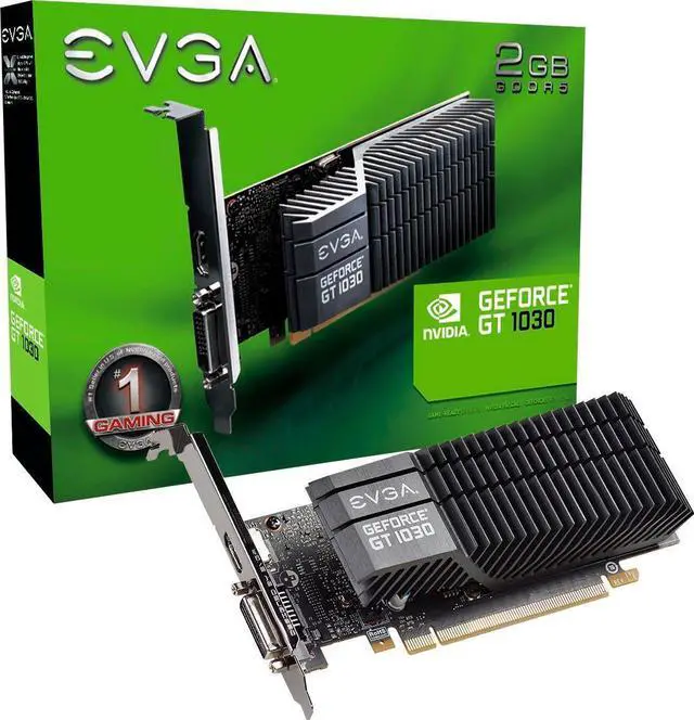 Main image of EVGA - NVIDIA GeForce GT 1030 SC 2GB GDDR5 PCI Express 3.0 Graphics Card - Black