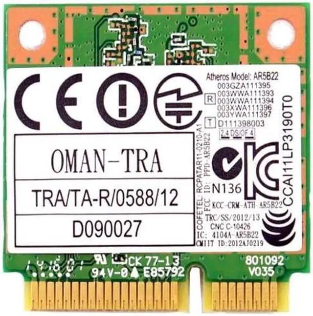 Alt view image 2 of 3 - OEM Dell DW1901 Atheros AR5B22 802.11a/b/g/n WIFI Bluetooth PCI-E Card K2GW5