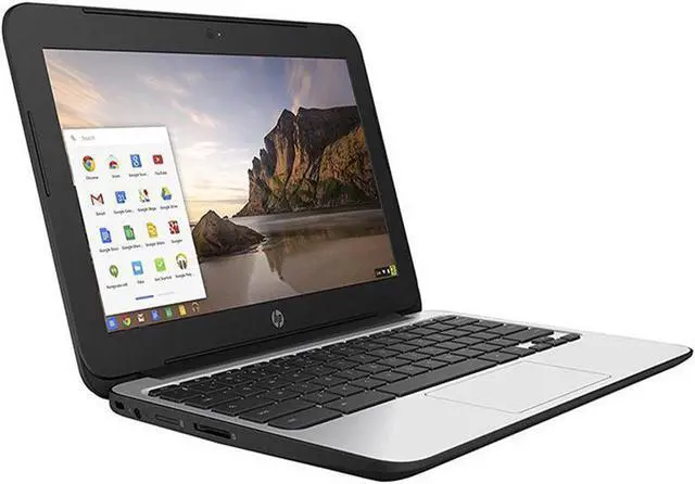Alt view image 2 of 5 - HP Chromebook 11 G3 11.6" Chromebook Intel Celeron N2840 Dual Core 4GB 16GB SSD