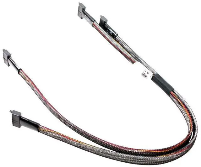 Alt view image 2 of 3 - (NOT FOR HOME PC!) Lot 5 Dell PowerEdge R820 Dual Mini SAS SFF-8087 16" 40cm Controller Cable DKPPM