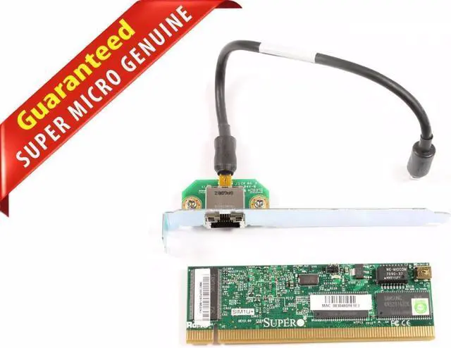 Main image of Supermicro AOC-SIM1U+ IPMI 2.0 Remote Management Controller Card SIM1U+