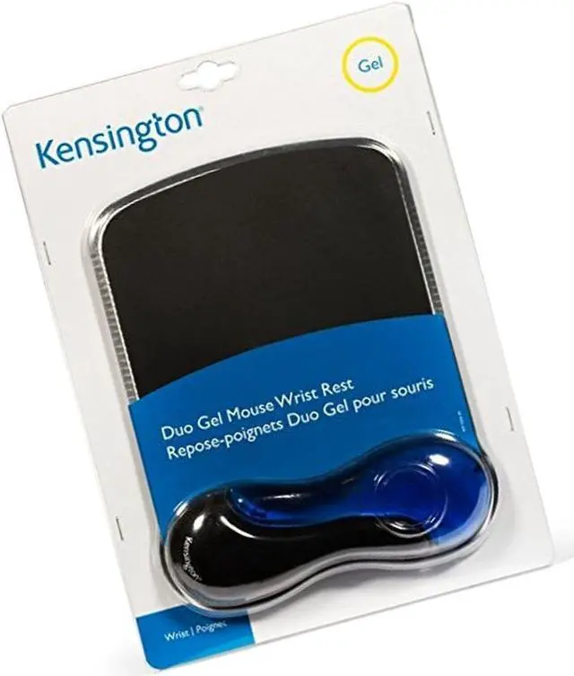 Alt view image 5 of 5 - Kensington Duo Gel Mouse Pad with Wrist Rest - Blue (K62401AM) Blue Mouse Pad