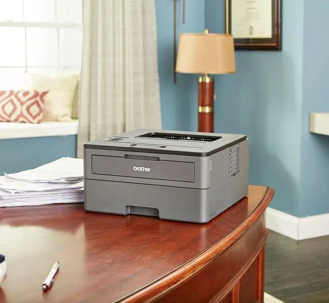 Alt view image 5 of 5 - Brother - HL-L2370DW Wireless Black-and-White Printer - Gray