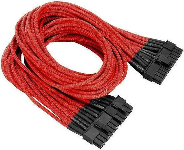 Main image of Thermaltake AC-009-CN3NAN-PR Individually Sleeved 20+4Pin ATX Cable ? Red