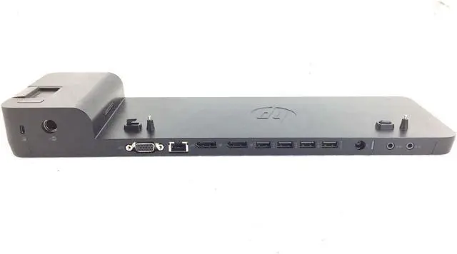 Alt view image 3 of 6 - HP 2013 UltraSlim Docking Station 2013 HSTNN-IX10 D9Y32AA 727347-001 732252-001