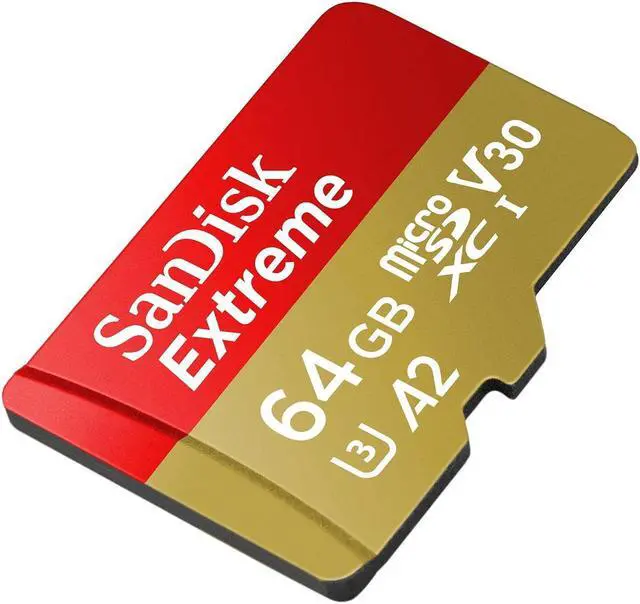 Alt view image 2 of 4 - SanDisk Extreme 64GB microSD UHS-I Card with Adapter - 160MB/s U3 A2 - SDSQXA...