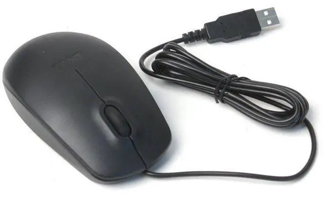 Alt view image 5 of 12 - New Genuine DELL 09RRC7 MS111-L Optical USB WIRED Scroll Mouse mice Look Black
