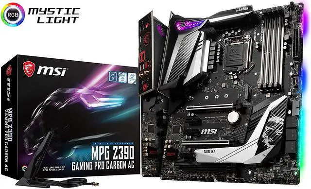 Alt view image 10 of 13 - [RefurbNA] MSI MPG Z390 GAMING PRO CARBON AC LGA 1151 Intel Z390  ATX Motherb