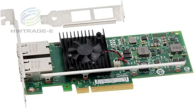 Alt view image 2 of 5 - Intel/Dell X540-T2 Genuine CONVERGED DUAL PORT NETWORK ADAPTER K7H46/3DFV8 10GbE