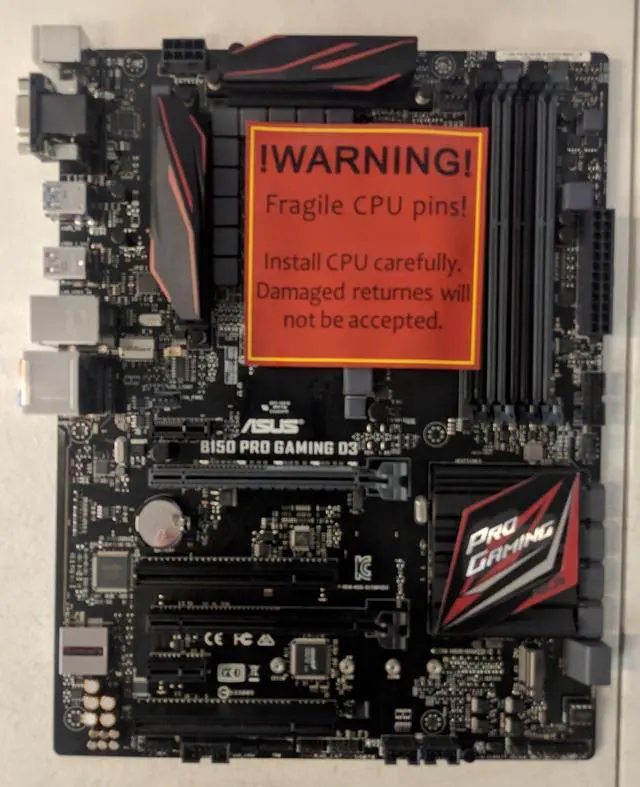 Alt view image 2 of 3 - ASUS B150 PRO GAMING D3 LGA 1151 Intel B150 HDMI SATA 6Gb/s #EB6082-84