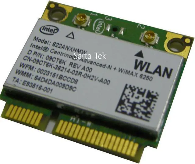 Main image of New OEM Dell 9CT6K Intel Centrino Advanced-N WiMAX 6250 622ANXHMW agn PCIe Half
