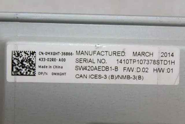 Alt view image 4 of 4 - Dell Optiplex 7010 Desktop DVD-ROM Drive SW420 P/N MXGHT 0MXGHT